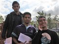Mo Uddin (far left)