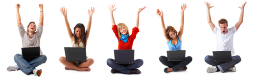 Students with Laptops