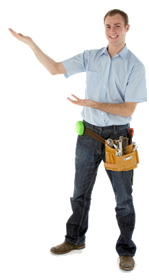 Student with tool belt