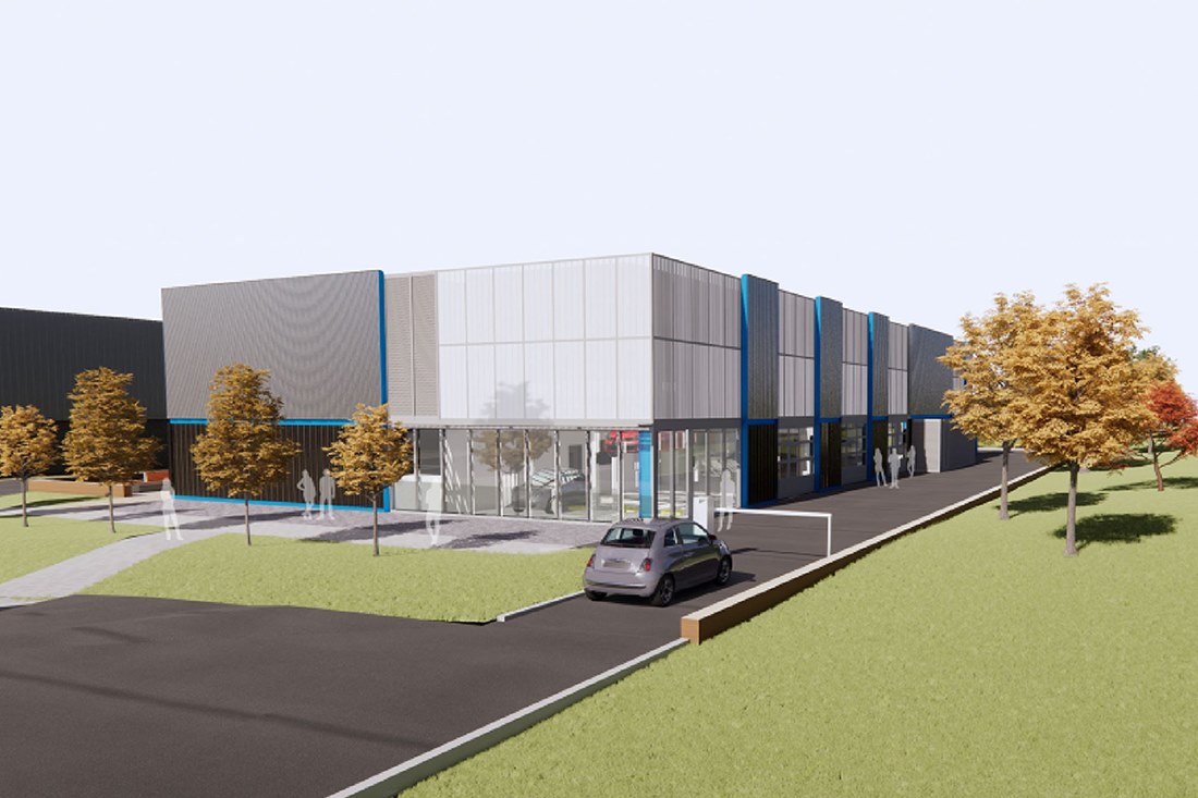 The planned automotive centre