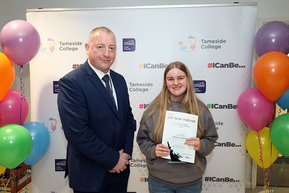 Students were presented with their awards by Carl Shaw
