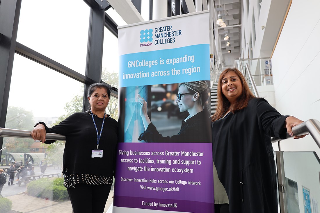 Pam and Bhavna are running the Innovation Hub at the college
