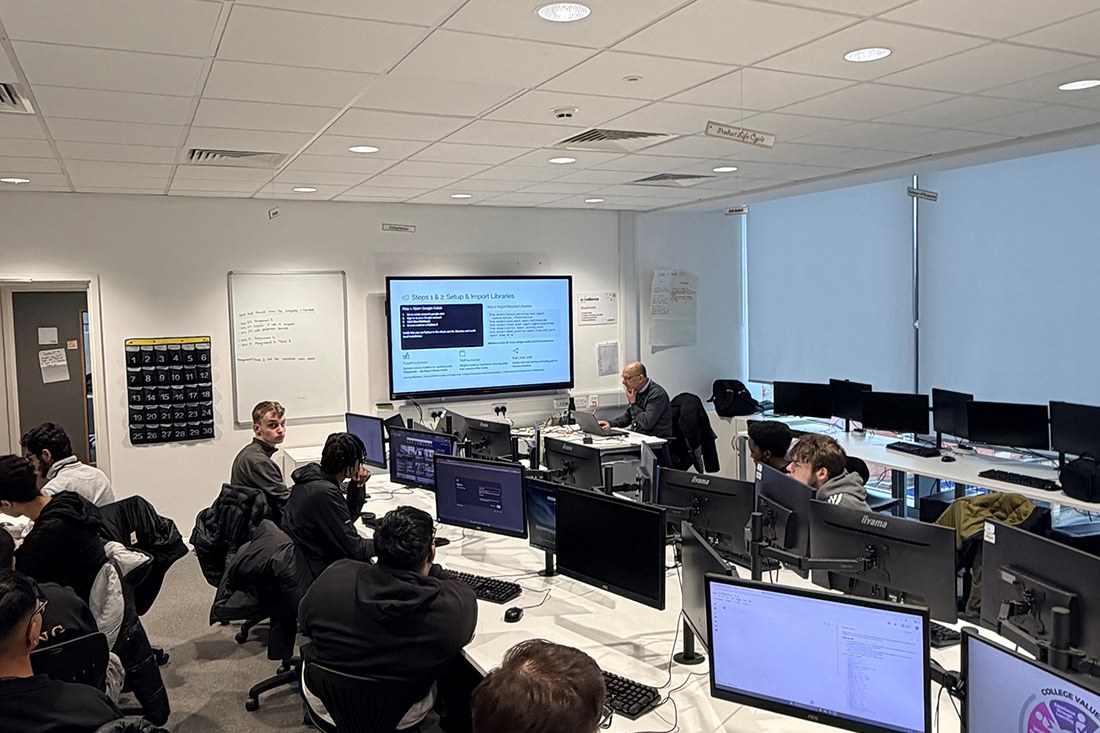 Students taking part in workshops