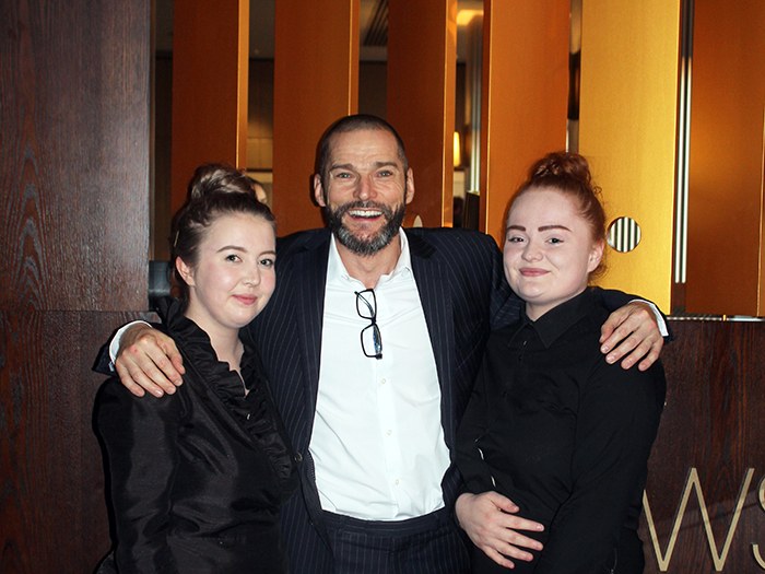 Sophie and Teisha with Galvin Manager Fred Sirieix