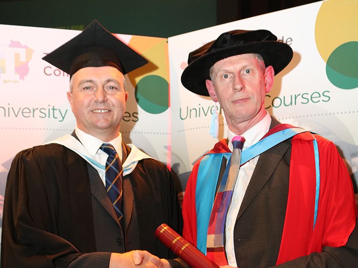 Graduates were congratulated by Dr Powell