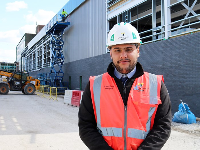 Harrison is now working on the construction centre