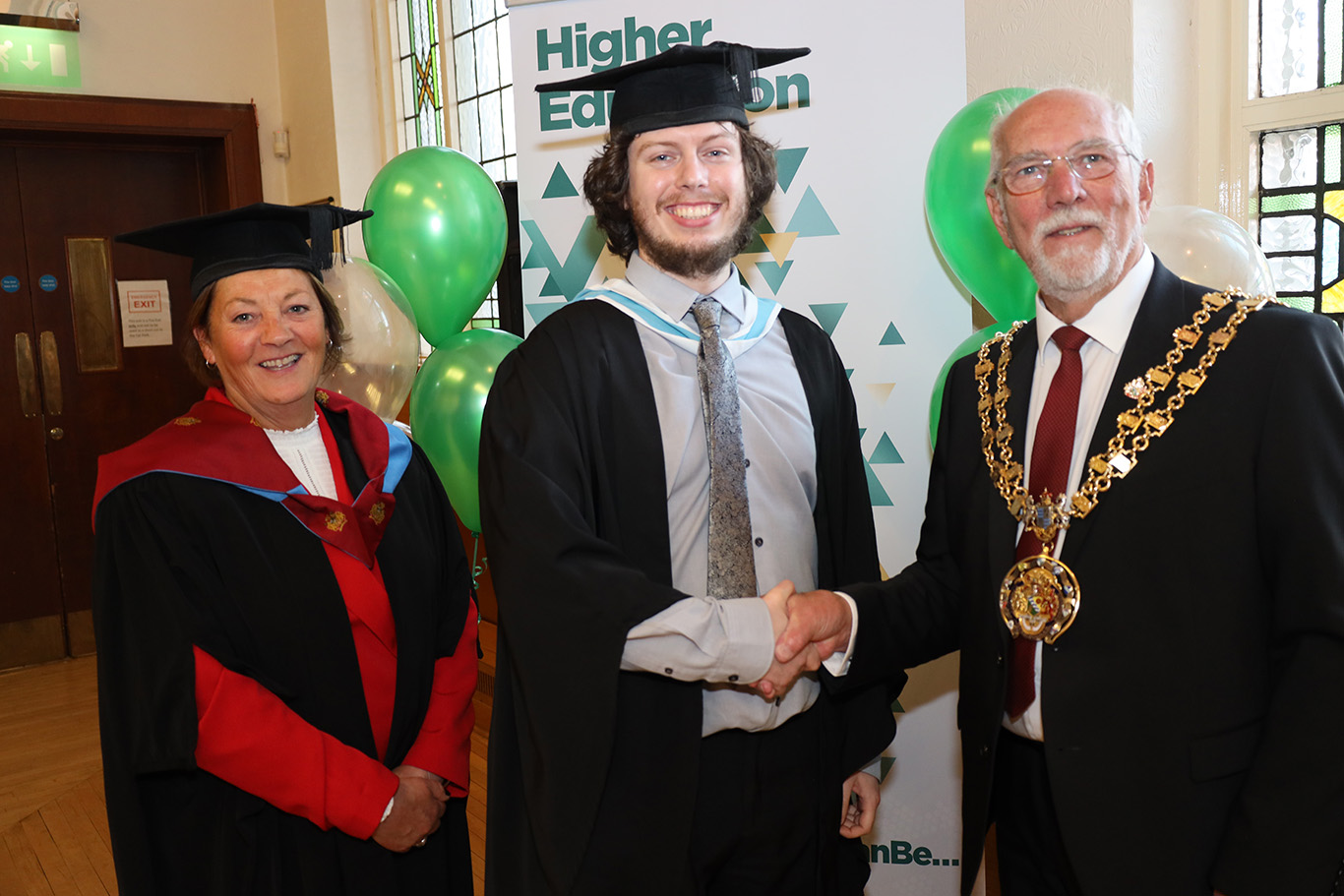Joshua Selby with dignitaries