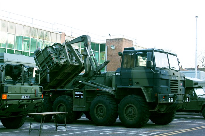 Military Vehicles on display