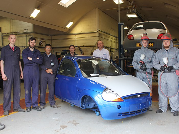 Students work displayed at Motor Show