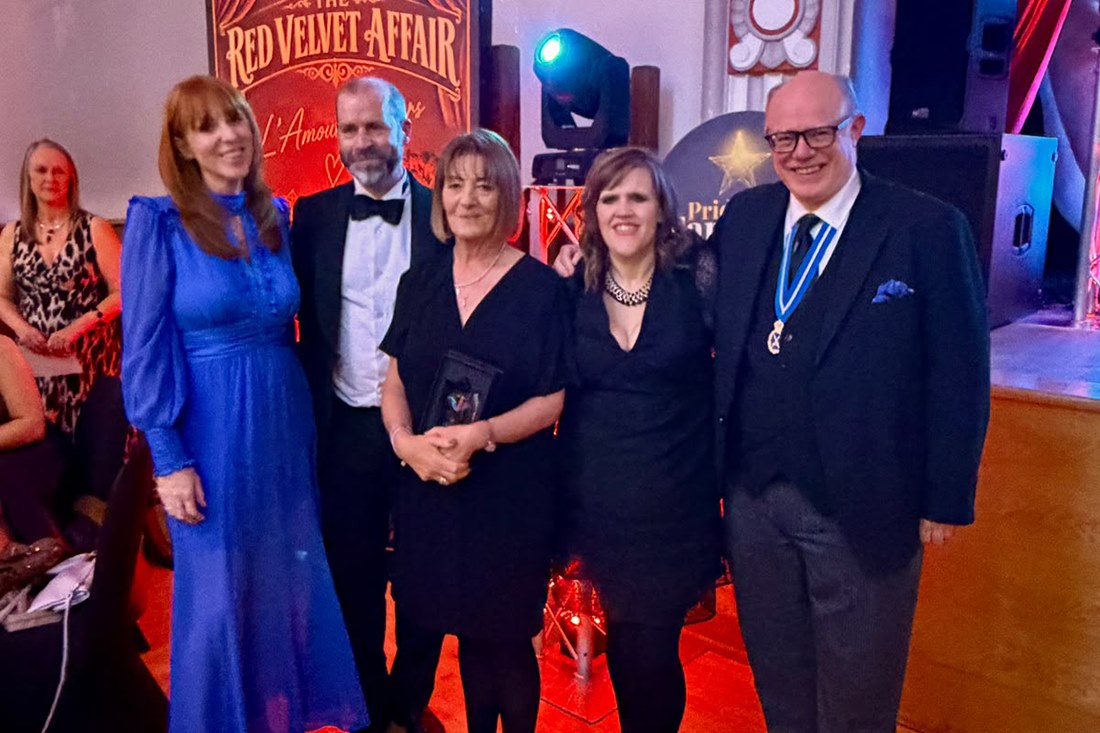 Jackie at the event with local MPs and dignitaries