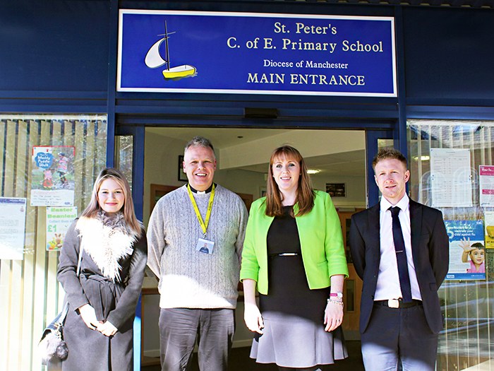 Lauren and Angela visit St Peters Primary School 