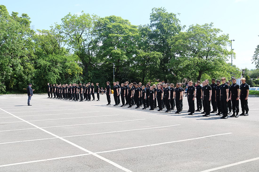 Students paraded in front of family and friends