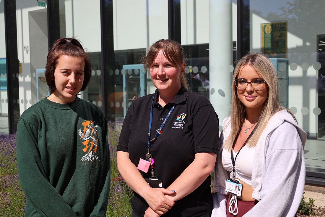 Skye and Alana with teacher Kathryn