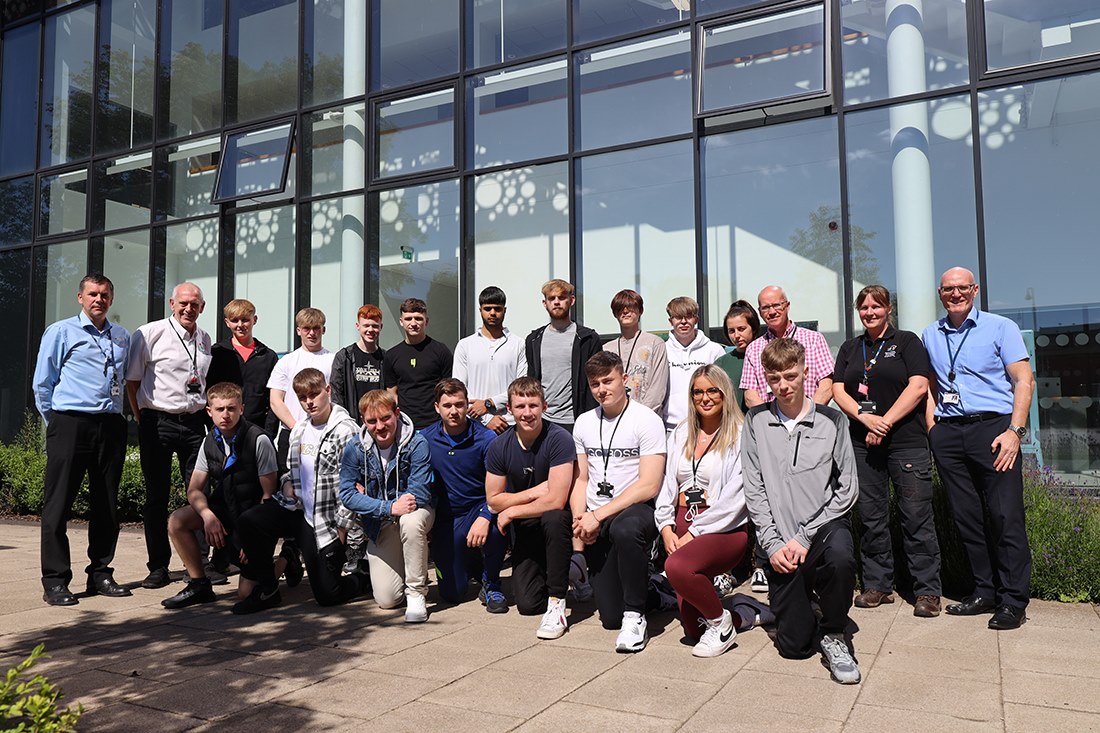The students on the pre-apprenticeship programme