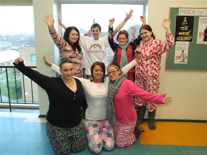 BTEC Level 2 Students including Trudy Melvin