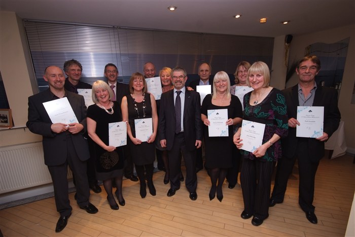 Staff receive recognition for their 20 years of service