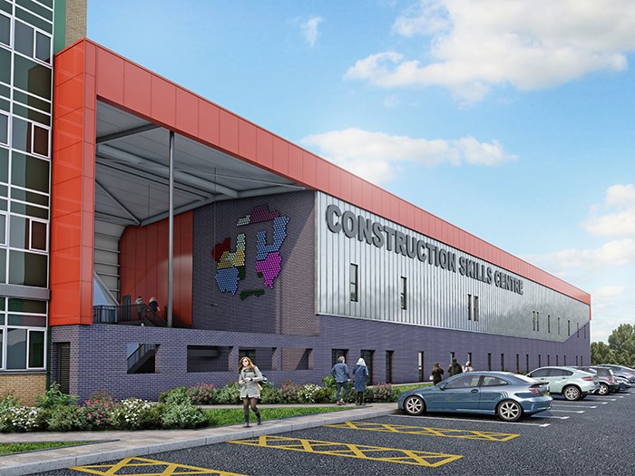 Artist impression of construction skills centre