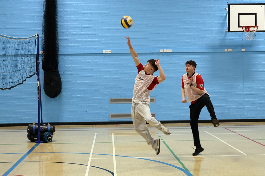 Students hosted a volleyball competition to raise funds