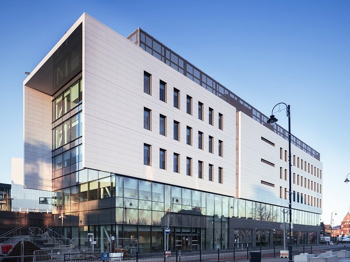 The Tameside College side of the building