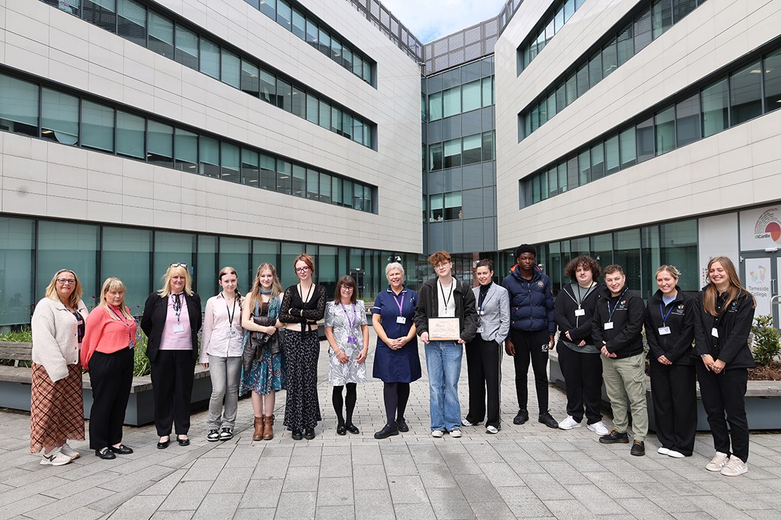 Hospice recognises college’s charity support